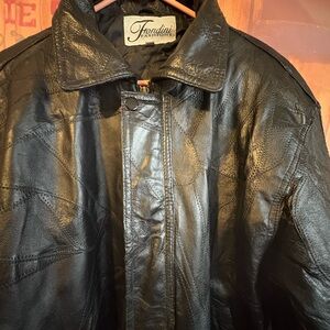 NWT Vintage Patchwork Leather Jacket | XL |
